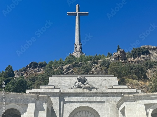 Holy Cross at Basilica of the Holy Cross of the Valley of the Fallen in El Escorial, Spain