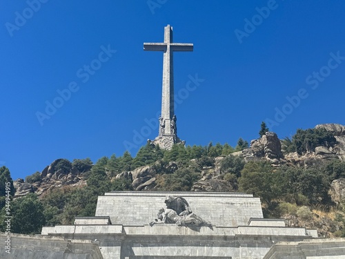 Holy Cross at Basilica of the Holy Cross of the Valley of the Fallen in El Escorial, Spain