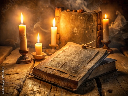 Ancient Latin script etched into a worn, stone tablet, surrounded by dusty tomes and flickering candles, evoking a sense of classical knowledge and forgotten wisdom.