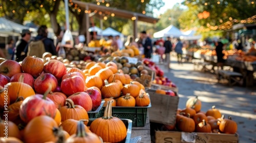 Vegetable markets during the autumn harvest