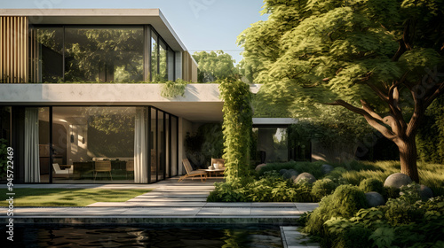 A botanical enclave surrounding contemporary home