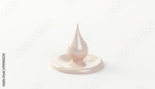 Elegant simplicity A single pearl on a stand