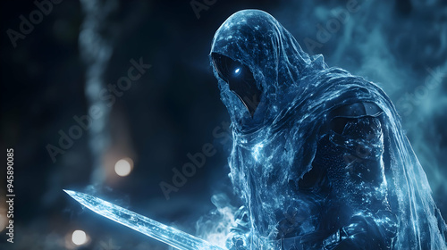 The Crystalline Knight: A Warrior Cloaked in Ice and Steel