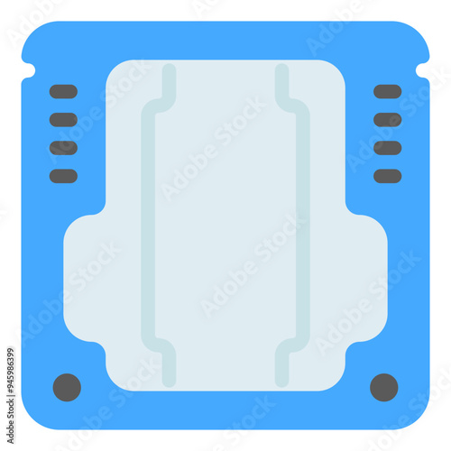 Processor vector icon