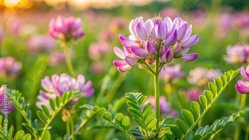 Close-up of herb astragalus plant in field, herb, astragalus, plant, natural, field, close-up