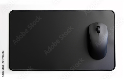 A mouse pad with a matte finish against a white backdrop, viewed from above.