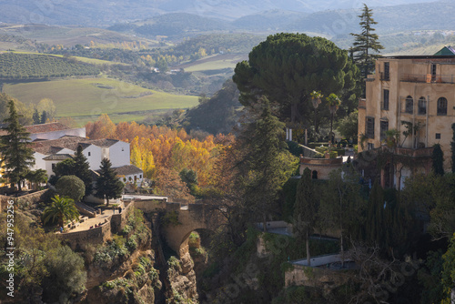 Views from a viewpoint in Ronda.