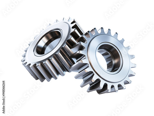 a close-up of a couple of gears