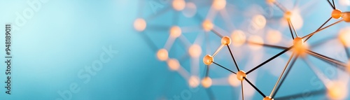 abstract network connectivity concept with interconnected nodes and lines - futuristic technology, digital communication, wireless signal, global network, data transmission.