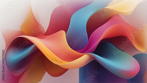 Abstract gradient with vibrant colors blending smoothly.