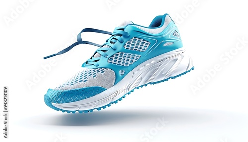 Running shoes isolated on white background. Clipping path included in file.