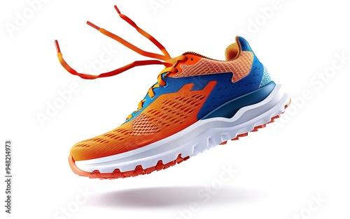 Running shoes isolated on white background. Clipping path included in file.