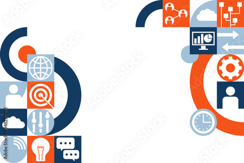 Project management report decoration - for left and right margins