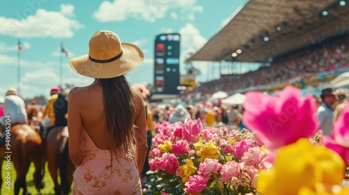 Melbourne Cup in Australia. horse racing