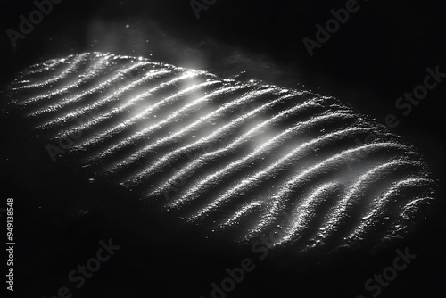 A fingerprint illuminated by soft light, highlighting its unique ridges and patterns.