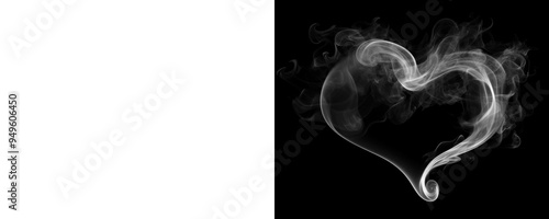 PNG Heart-shaped smoke art design