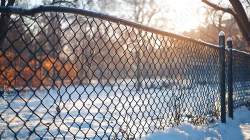 Outdoor fence at the zoo Empty cages in the zoo Winter at the zoo The animals hid Empty animal enclosure Lattice : Generative AI