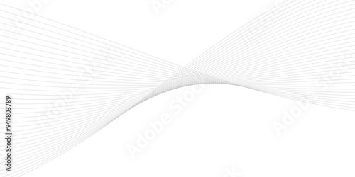 White background wave lines abstract design vector format 3d waves background for desktop