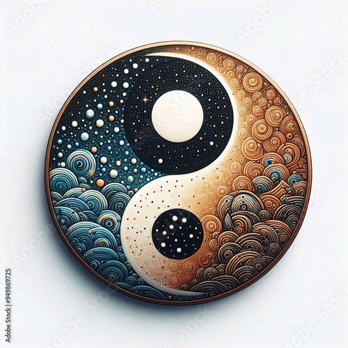 yin yang symbol with yin yang