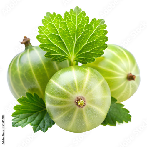 Delicious Gooseberry isolated on transparent background