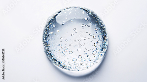 Abstract Glass Sphere with Air Bubbles