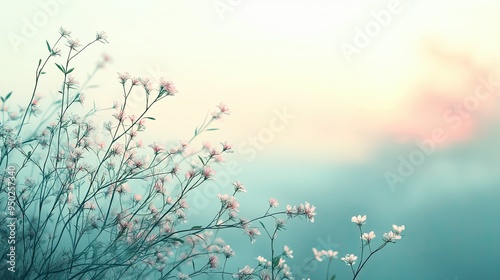 A notification window with a translucent background featuring a blurred image of a calming natural scene, promoting a sense of peace and focus.