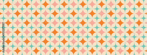 50s Mid Century Modern Seamless Pattern