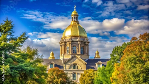 notre+dame+university+golden+dome