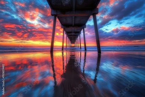 Imperial Beach Pier at Sunset: A Beautiful Coastal Scene in California