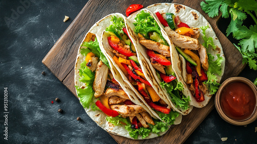 Chicken Fajitas with Fresh Vegetables