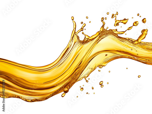 Engine Oil in Wave Isolated on Transparent Background PNG 