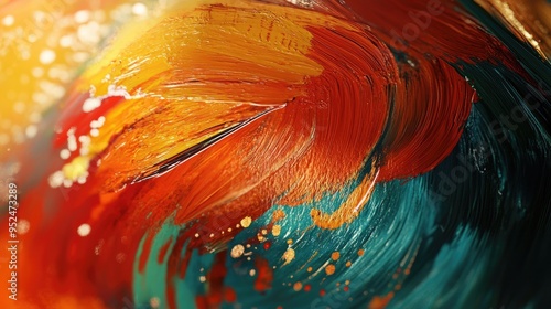 A close-up of a digital brush stroke in graphic design software, highlighting the versatility of digital painting tools