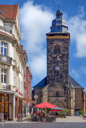 Historisches Gotha, Thüringen, Altstadt Neumarkt und Margarethenkirche