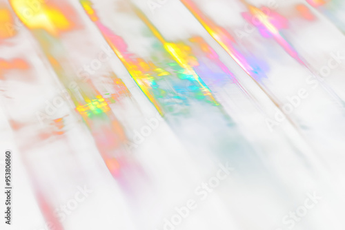 Blurred rainbow refraction light effect overlay effect. Light lens prism effect on a transparent background,Blurred rainbow refraction overlay effect Light leak transparent background