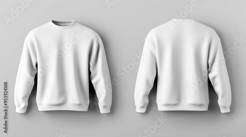 Blank white sweater mockup