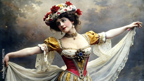 a revue dancer from 1901 england