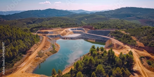 A Tailings Dam Constructed to Safely Store Residuals from Gold Mining