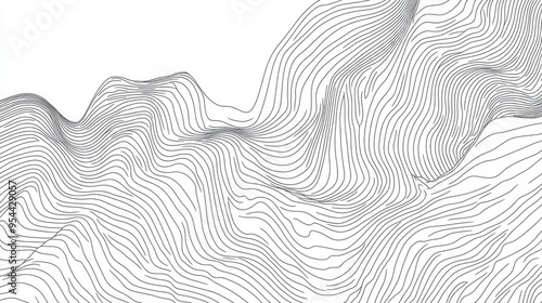 Abstract line art illustration featuring a simple bulging pattern ideal for use as a background design