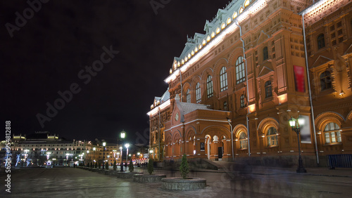 Museum of the Patriotic War of 1812 at the Red Square of Russia in Moscow timelapse hyperlapse