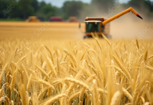 Wheat Harvest A critical global harvest for flour production oft