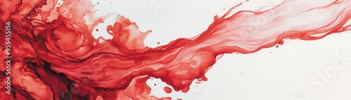 Watercolor image of a flowing bloodstream threatened by sepsis, mortality represented by encroaching shadows, a powerful and moving visual metaphor