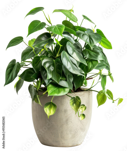 PNG Philodendron plant anthurium planter pottery.