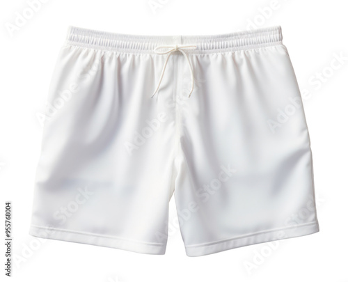 PNG Blank white men shorts swimsuit clothing fashion apparel.