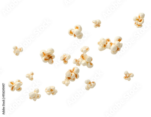 popcorn isolated on white background