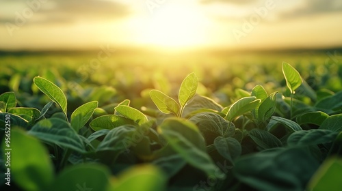 soybean crop in Brazil large soybean plantations agriculture in the Brazilian mato grosso : Generative AI