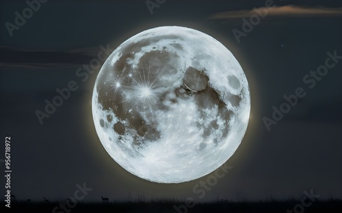 Full moon in the dark night, moon, moon at night, moon at noon, beautiful moon background