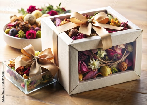 Elegant boutique-style packaging for potpourri