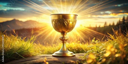 golden goblet bright warm sunny color optimistic mood uplifting