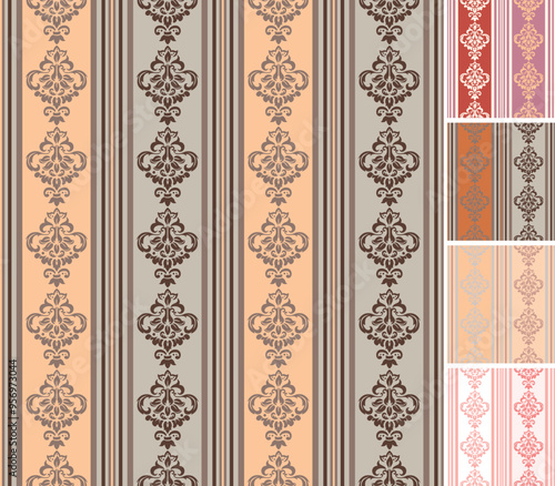 Vector patterns set. Luxury ornaments in traditional arabian, moroccan, islamic style.