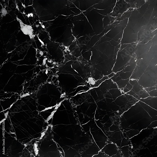 Elegant Noir Saint Laurent Marble Slab with Dramatic Texture and Monochrome Pattern